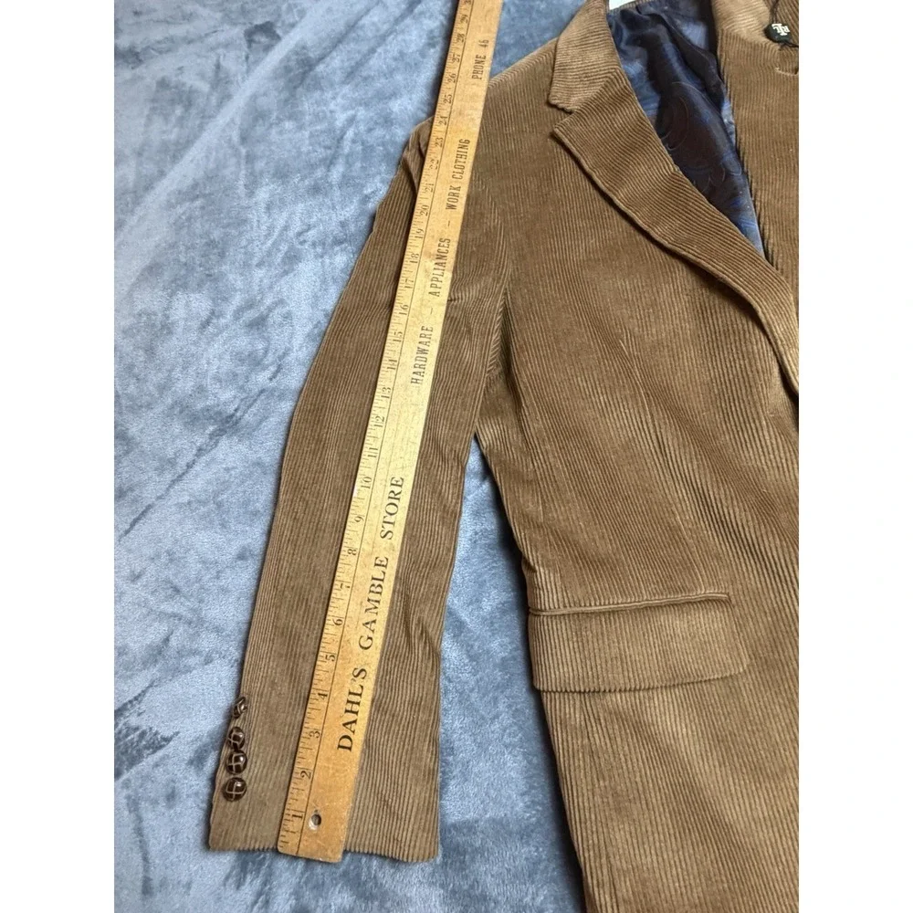 Lauren Ralph Lauren Corduroy Blazer Men's 42 Reg Brown Cotton Sport Coat NWT